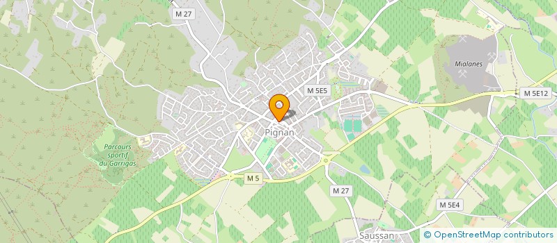 localisation de l'entreprise METAL ET BOIS à PIGNAN