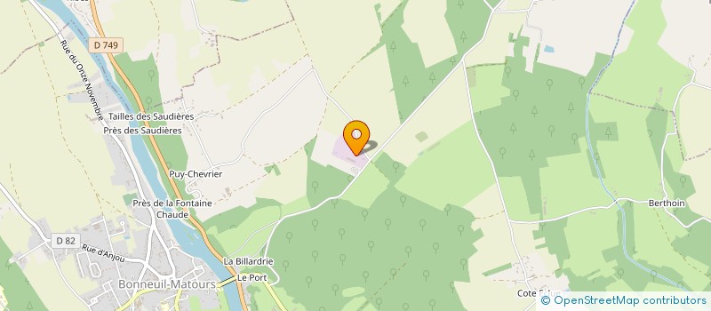 localisation de l'entreprise METAL FER ENVIRONNEMENT  BONNEUIL-MATOURS