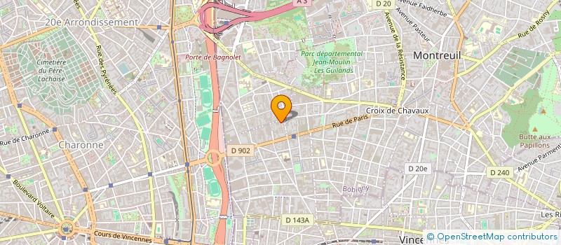 localisation de l'entreprise METAL FRANCE GROUPEXPORT à MONTREUIL