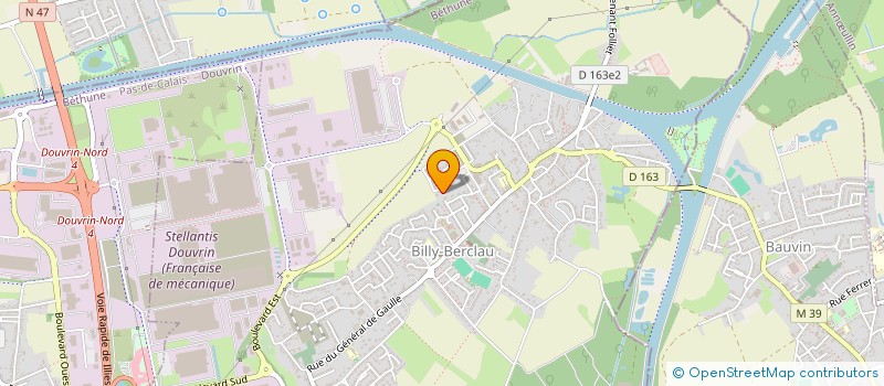 localisation de l'entreprise METAL GESTION à DOUVRIN
