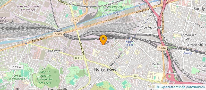 localisation de l'entreprise METAL GRAVURE CREATION à NOISY-LE-SEC