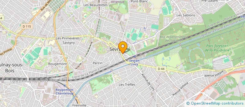 localisation de l'entreprise METAL H  SEVRAN