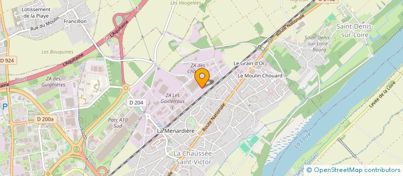 localisation de l'entreprise METAL'HOME  LA CHAUSSEE-SAINT-VICTOR