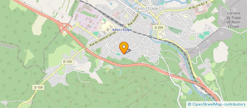 localisation de l'entreprise METAL HOME  RAON-L'ETAPE
