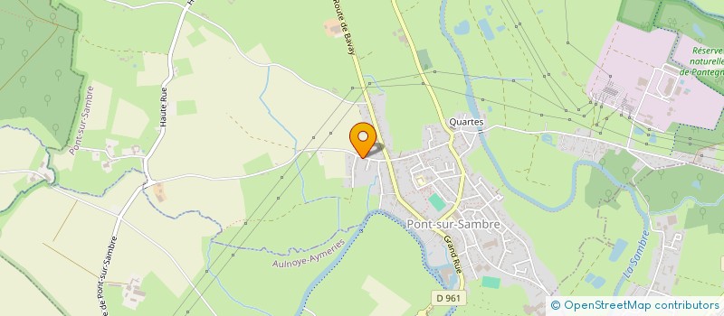 localisation de l'entreprise METAL INDUSTRIE  PONT-SUR-SAMBRE