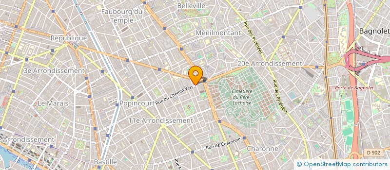 localisation de l'entreprise METAL INDUSTRY SHOP à PARIS