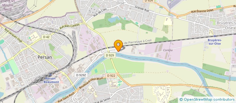 localisation de l'entreprise METAL INOX à BERNES-SUR-OISE