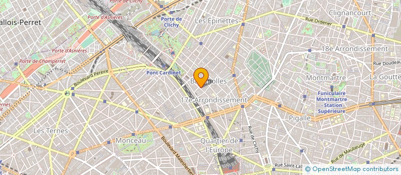 localisation de l'entreprise METAL INVESTISSEMENT à PARIS