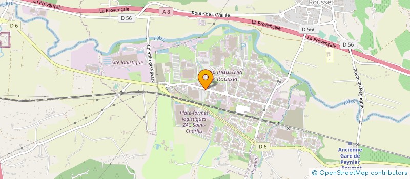localisation de l'entreprise METAL LASER à ROUSSET
