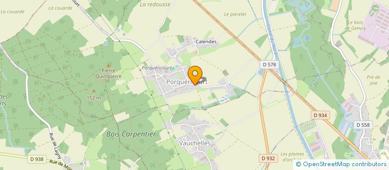 localisation de l'entreprise METAL-LOX à PORQUERICOURT