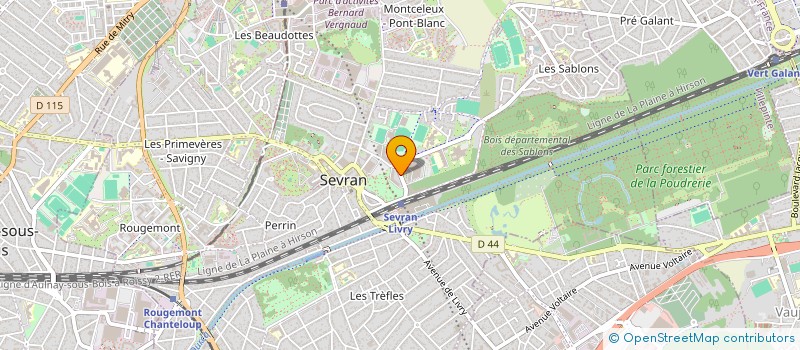 localisation de l'entreprise METAL M à SEVRAN