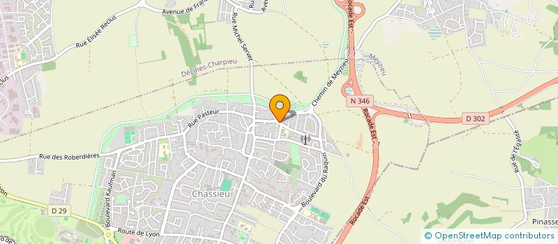 localisation de l'entreprise METAL MASTER INVEST  CHASSIEU