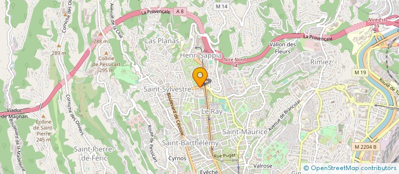 localisation de l'entreprise METAL MECA PROJET à NICE