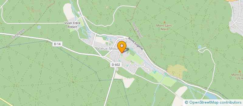 localisation de l'entreprise METAL - MONTAGE  VIEUX-MOULIN