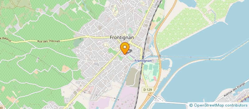 localisation de l'entreprise METAL O STEEL à FRONTIGNAN