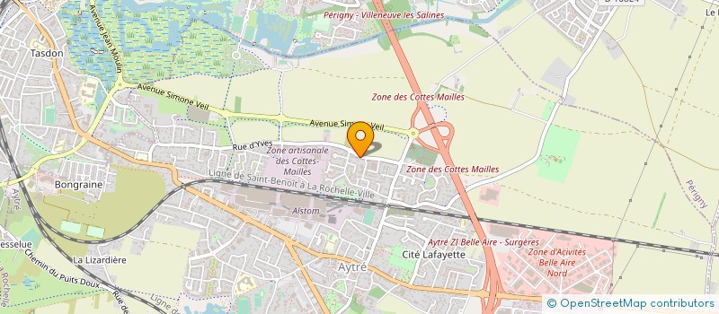 localisation de l'entreprise METAL OUEST à AYTRE