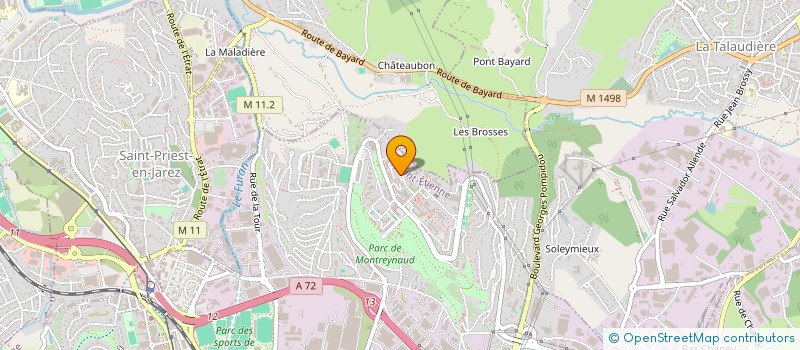 localisation de l'entreprise METAL PROTECT  SAINT-ETIENNE