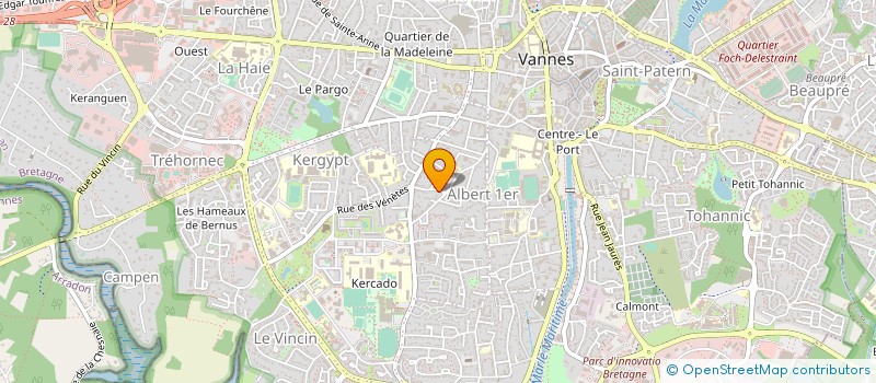 localisation de l'entreprise METAL ROLLING SERVICES à VANNES