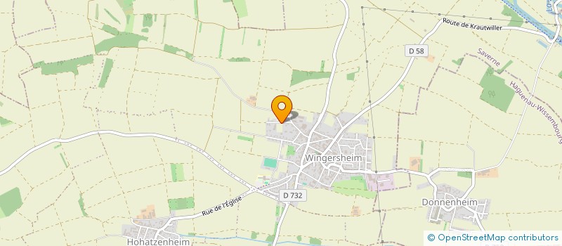 localisation de l'entreprise METAL SERVICES DES HOUBLONNIERES  WINGERSHEIM LES QUATRE BANS