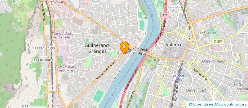 localisation de l'entreprise METAL SERVICES FRANCE à GUILHERAND-GRANGES