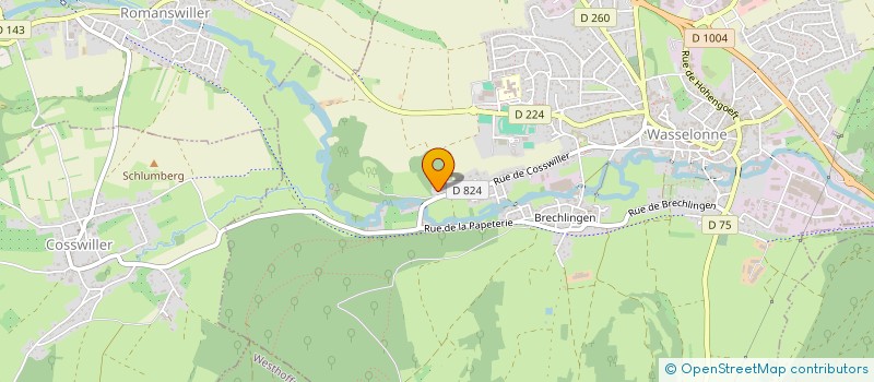 localisation de l'entreprise METAL SHOP  WASSELONNE