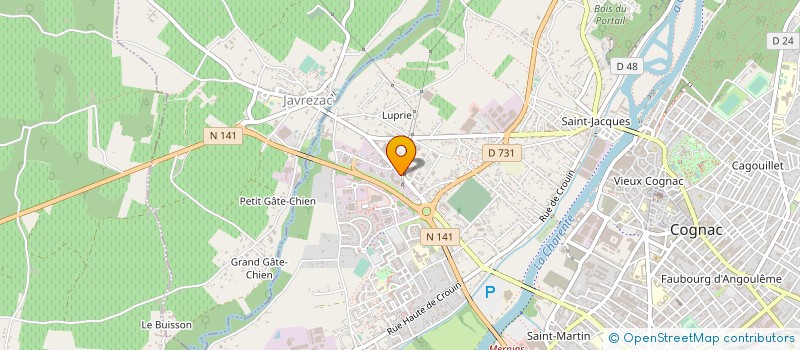 localisation de l'entreprise METAL SOLUTIONS à COGNAC
