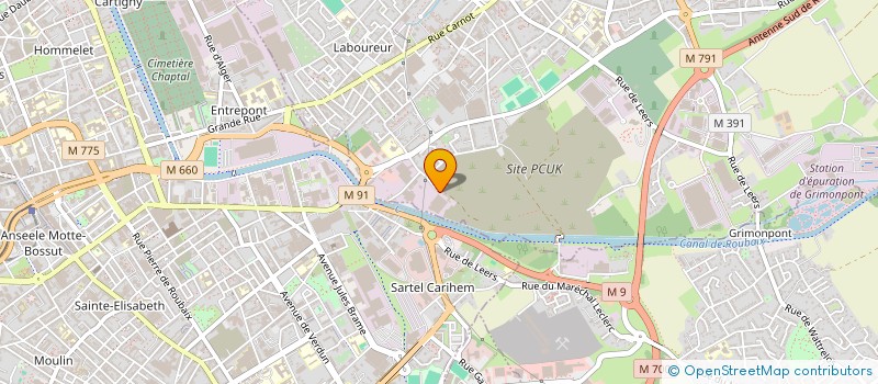 localisation de l'entreprise METAL SUD  WATTRELOS