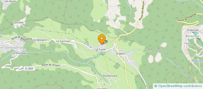 localisation de l'entreprise METAL SYSTEME à VILLARD-BONNOT