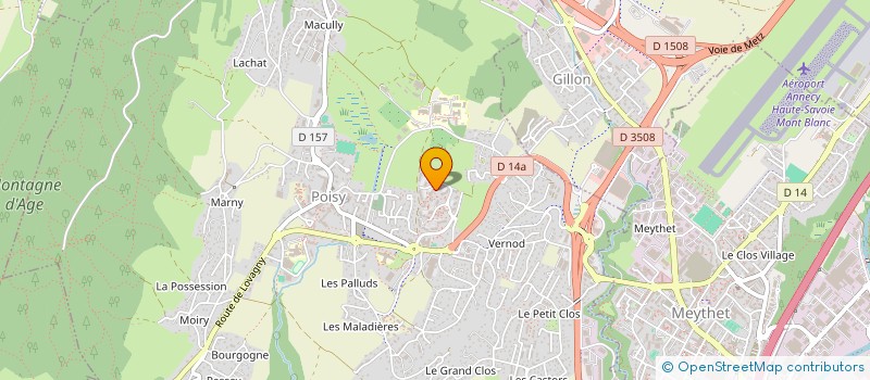 localisation de l'entreprise METAL TECH 74 à POISY
