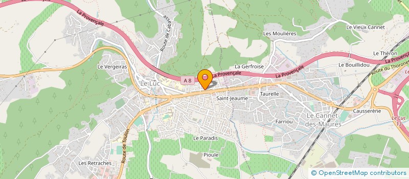 localisation de l'entreprise METAL TECHNIK INDUSTRIE  LE CANNET-DES-MAURES