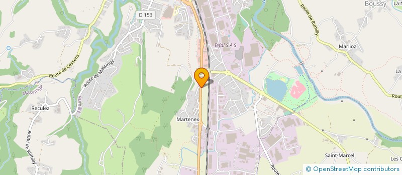 localisation de l'entreprise METAL TENDANCE  RUMILLY