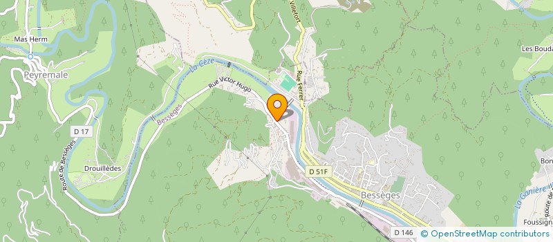 localisation de l'entreprise METAL WORKERS BESSEGES - MWB  BESSEGES