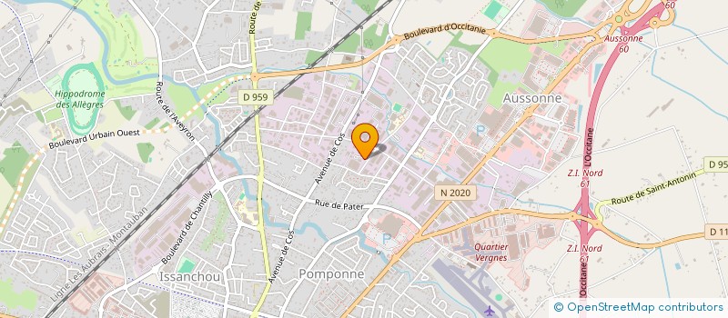 localisation de l'entreprise METAL'X à MONTAUBAN