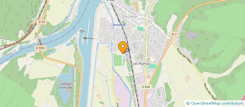 localisation de l'entreprise METAL YEAH  DONZERE