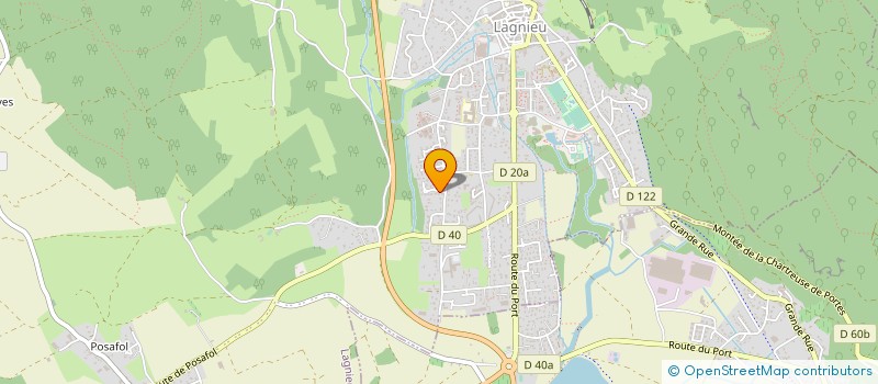 localisation de l'entreprise METAL-YFER  LAGNIEU