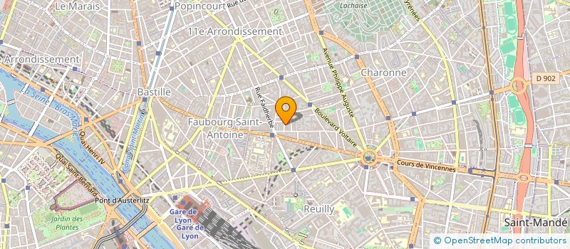 localisation de l'entreprise METALA à PARIS