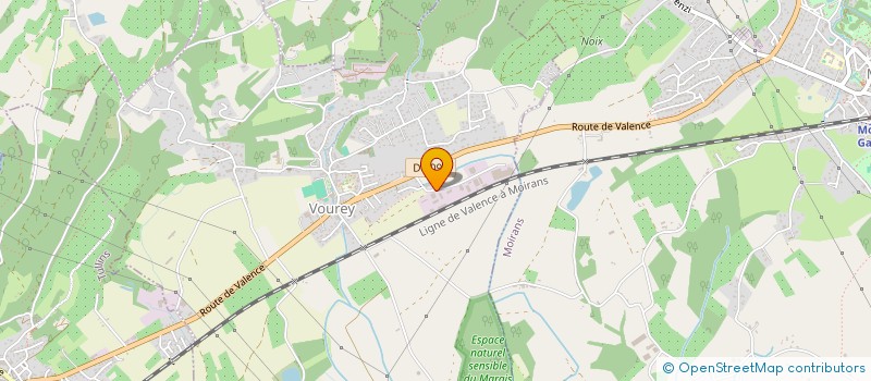 localisation de l'entreprise METALAG à VOUREY