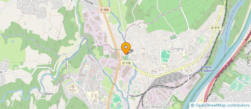 localisation de l'entreprise METALAND  GRIGNY