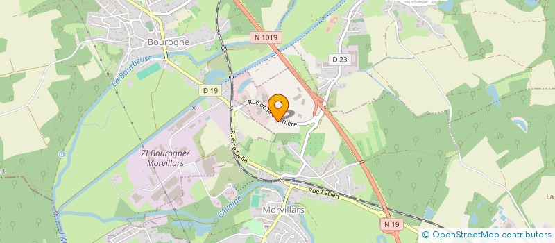 localisation de l'entreprise METALART à MORVILLARS