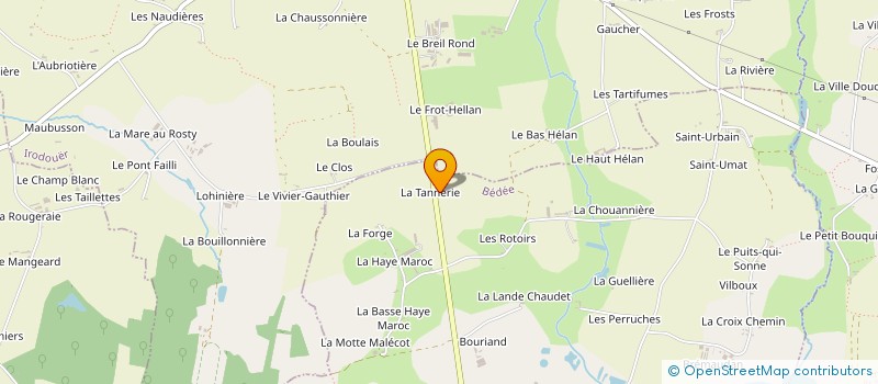 localisation de l'entreprise METALARTIS  BEDEE