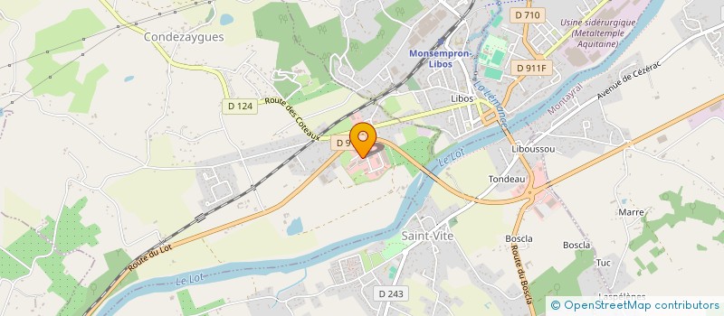 localisation de l'entreprise METALBOIS à CONDEZAYGUES