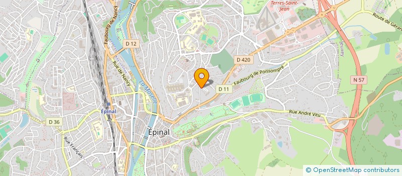 localisation de l'entreprise METALCARB  EPINAL