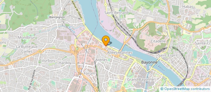 localisation de l'entreprise METALCOR à BAYONNE