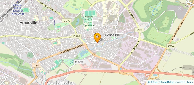 localisation de l'entreprise METALEC à BONNEUIL-EN-FRANCE