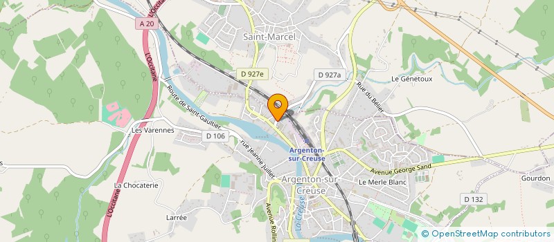 localisation de l'entreprise METALECTRIQUE à ARGENTON-SUR-CREUSE