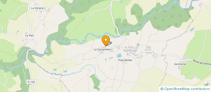 localisation de l'entreprise METALEX  XAINTRAY