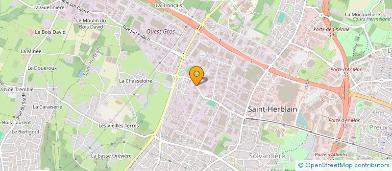 localisation de l'entreprise METALFA à SAINT-HERBLAIN