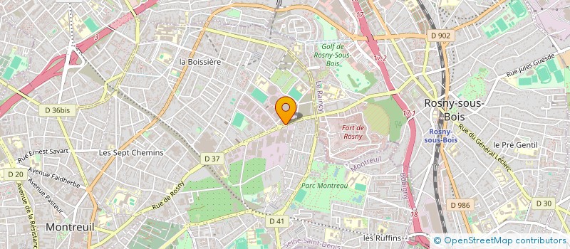 localisation de l'entreprise METALFORMING à MONTREUIL