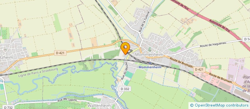 localisation de l'entreprise METALI-FER SAS  MOMMENHEIM