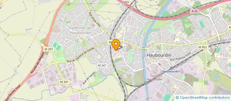 localisation de l'entreprise METALIC SYSTEME EVOLUTION  HAUBOURDIN